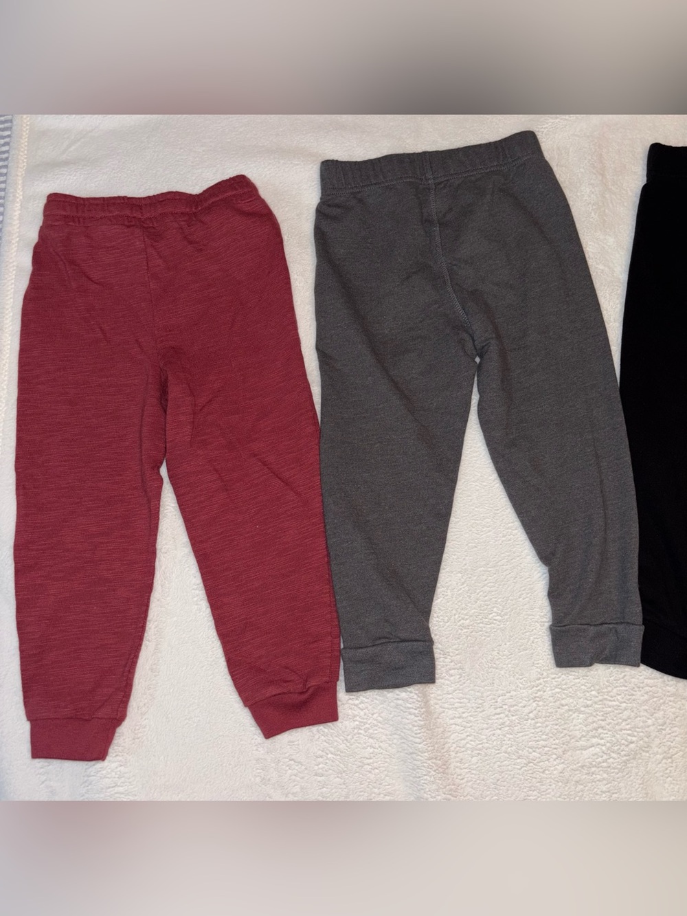 Garanimals 3-Pack Joggers - Red, Gray & Black - Picture 2 of 6